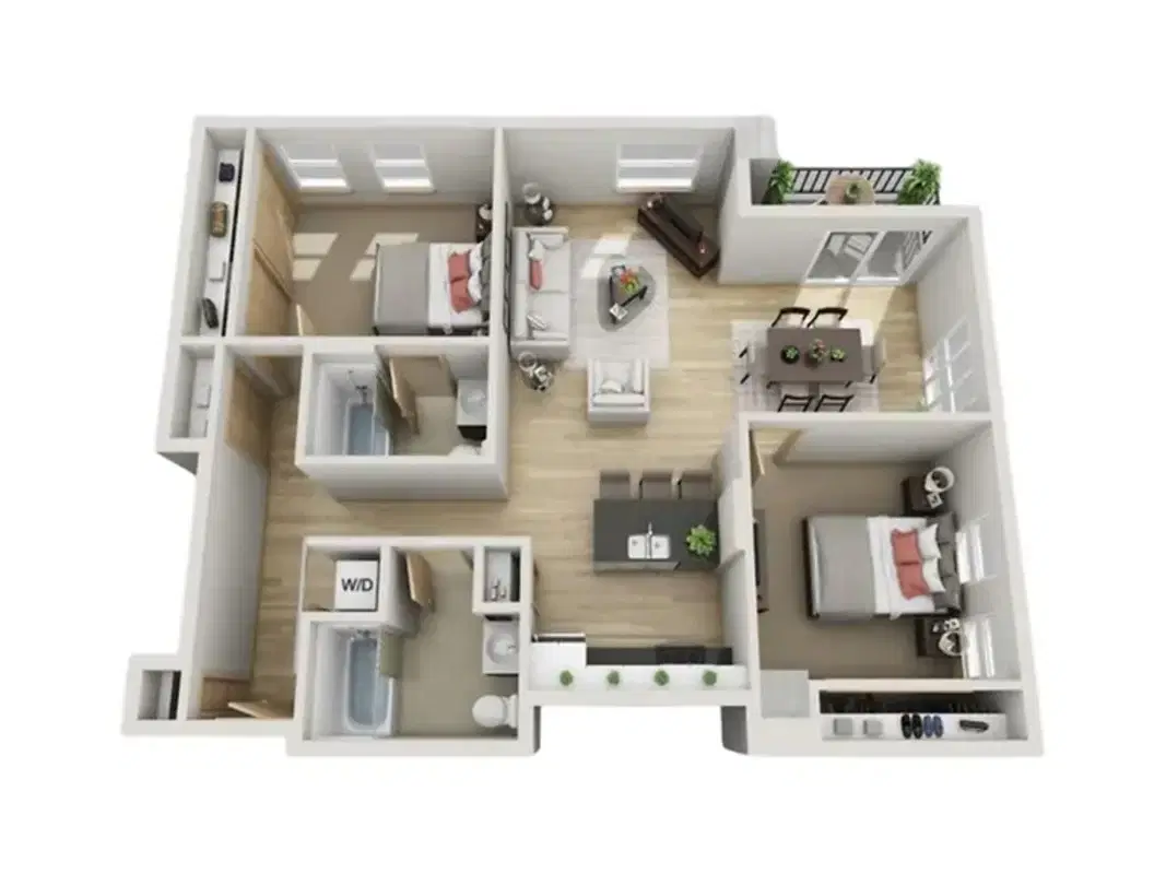 Yugo Madison Lux, Madison – Room in a 2 Bed 2 Bath | Double