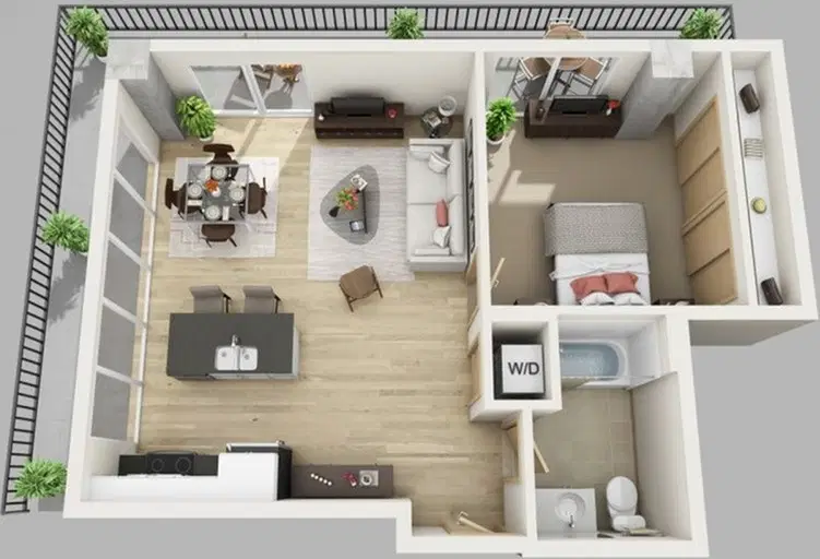 Yugo Madison Lux, Madison – 1 Bed, 1 Bath Penthouse C