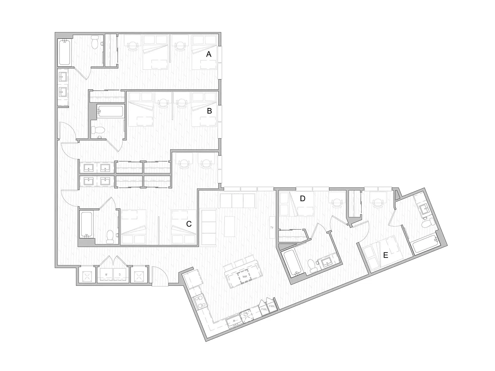 Identity Davis, Davis – Room in 5 Bedroom 5 Bathroom | E2