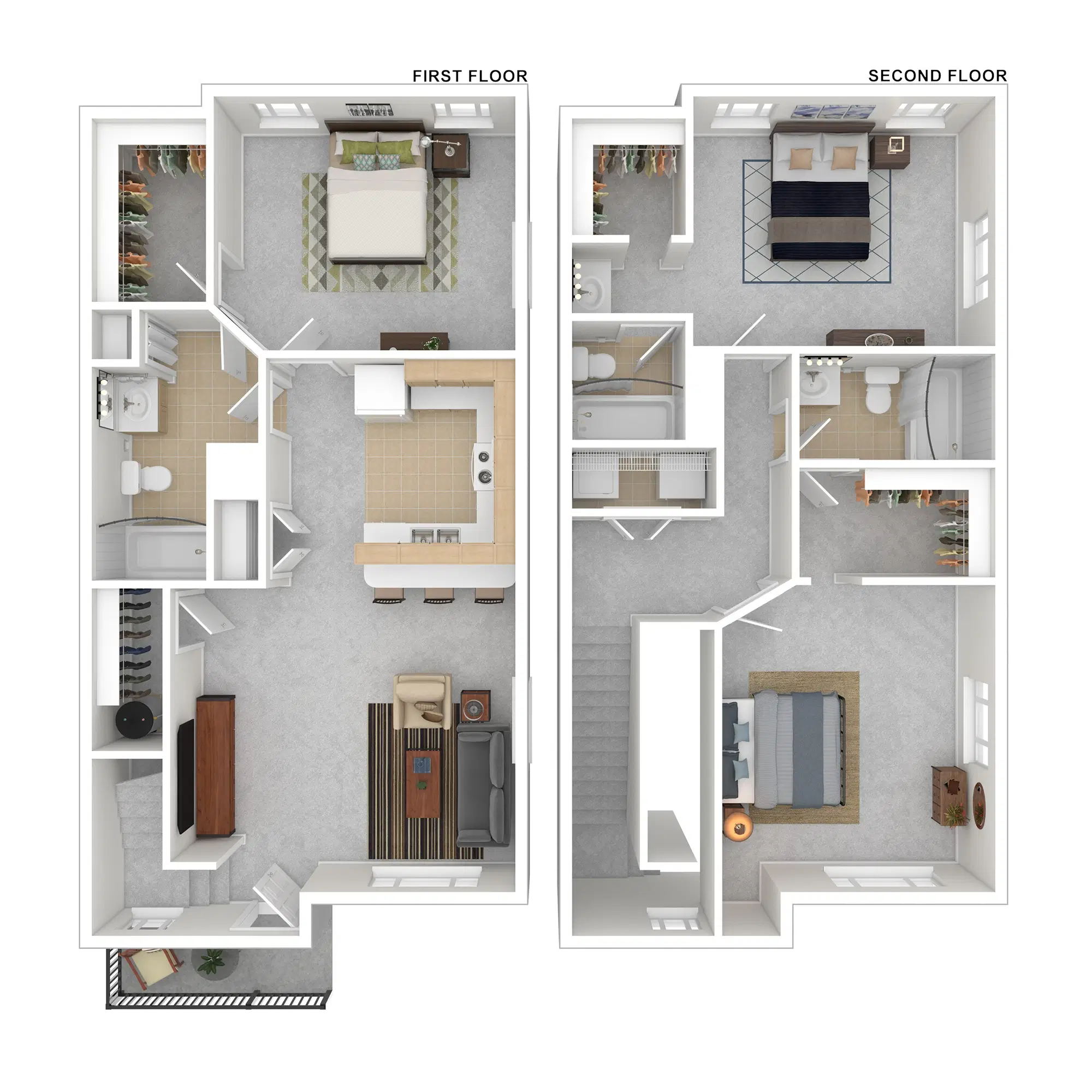 Maple Ridge Townhomes, Blacksburg – 3 Bedroom Premier Room in 3 Bedroom 3 Bathroom