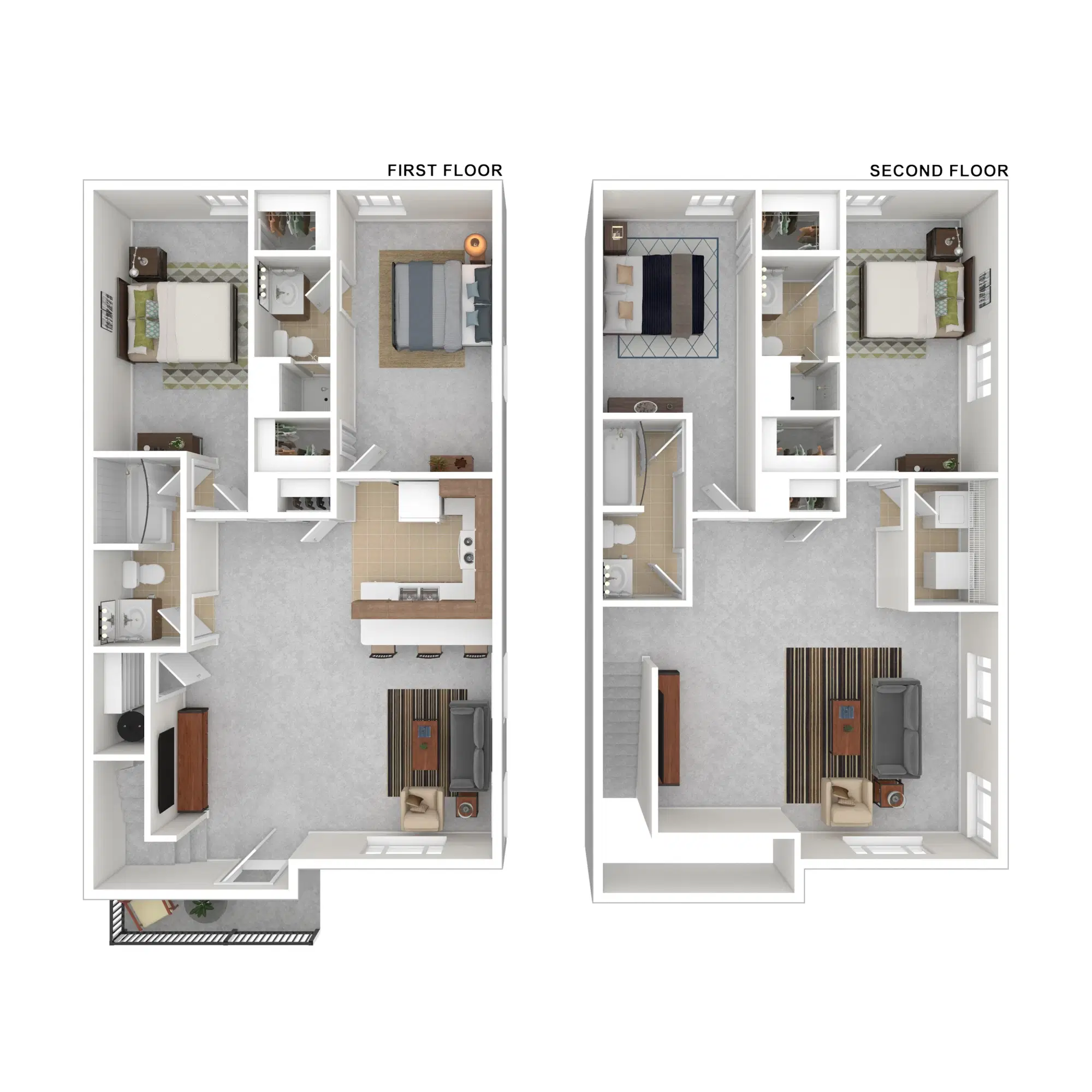 Maple Ridge Townhomes, Blacksburg – 4 Bedroom Premier Room in 4 Bedroom 4 Bathroom