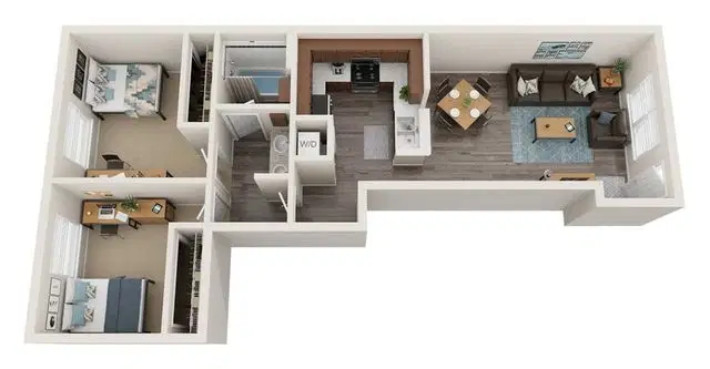 Commons At Knoxville, Knoxville – Room in 2 Bedroom 1 Bathroom | B1