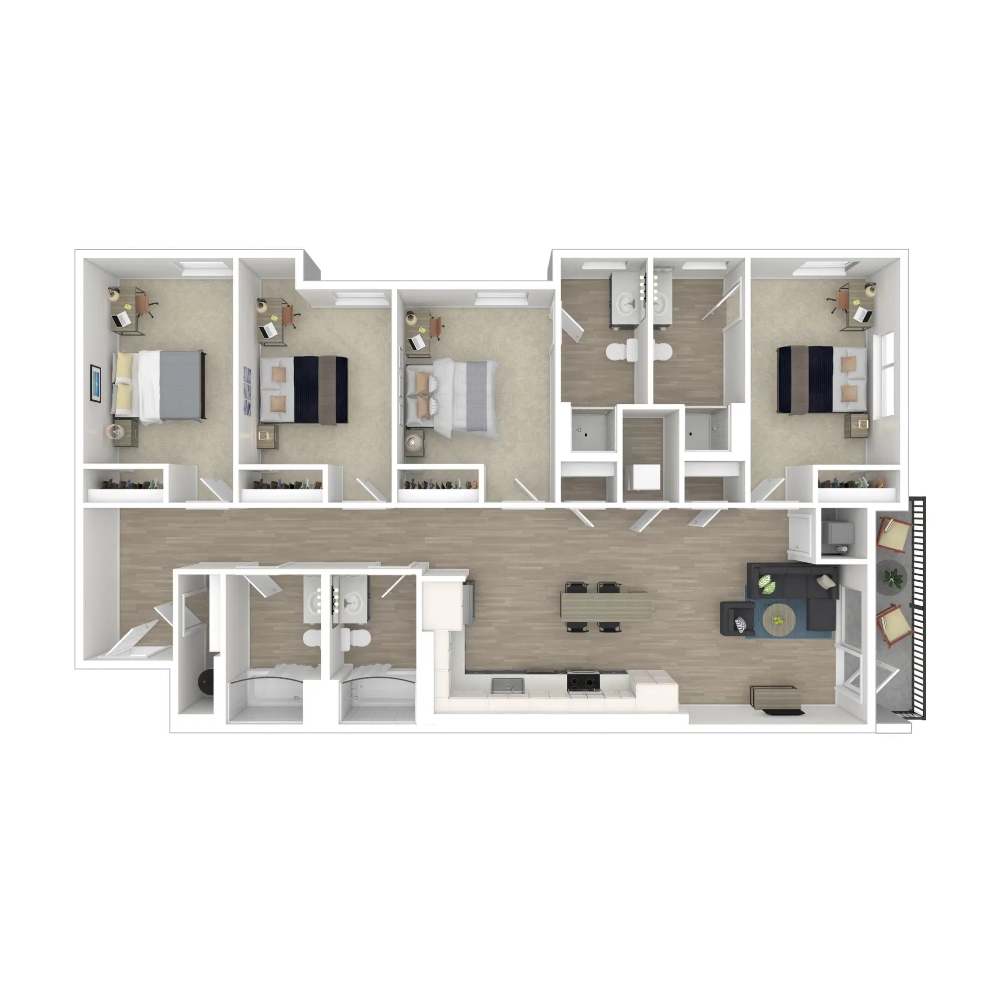 Ascend, Richmond – Room in 4 Bedroom 4 Bathroom | 4X4 A
