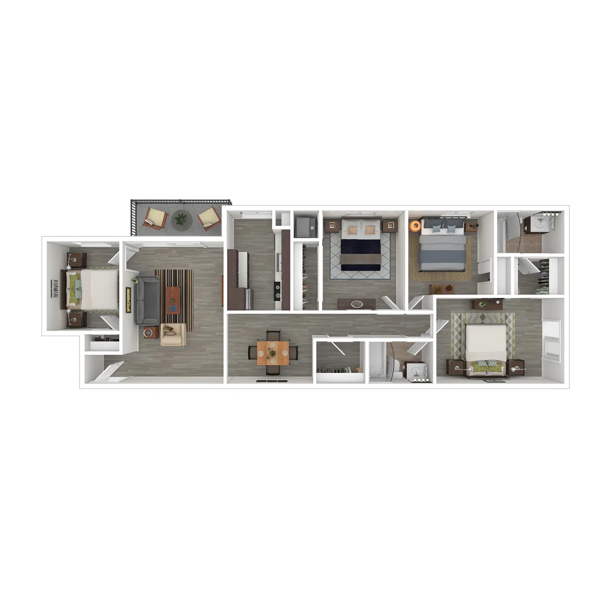 Terrace View, Blacksburg – Room in 4 Bedroom 2 Bathroom | 4x2 Tier 1