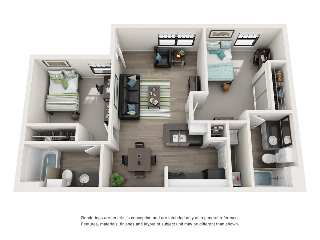 The Verge, Orlando – Room in 2 Bedroom 2 Bathroom | 2x2