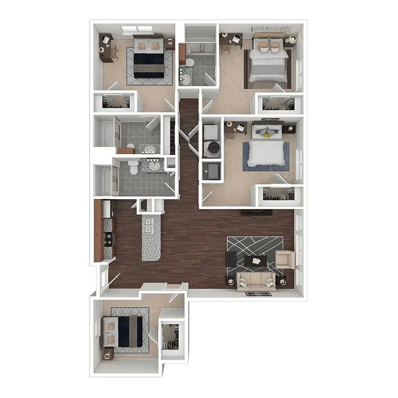 Villas on 26th, Austin – Room in 4 Bedroom 3 Bathroom | 4x3