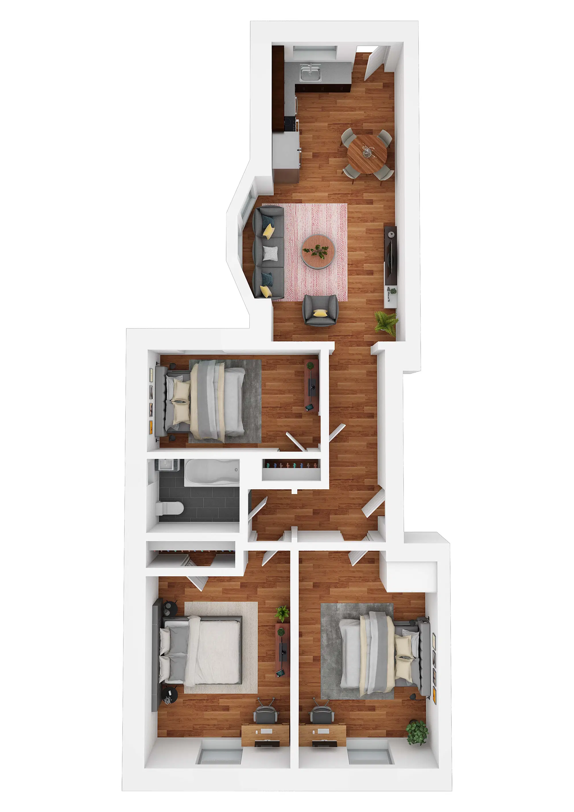 Hamilton Court, Philadelphia – Room in 3 Bedroom 1 Bathroom | 3 BR B1