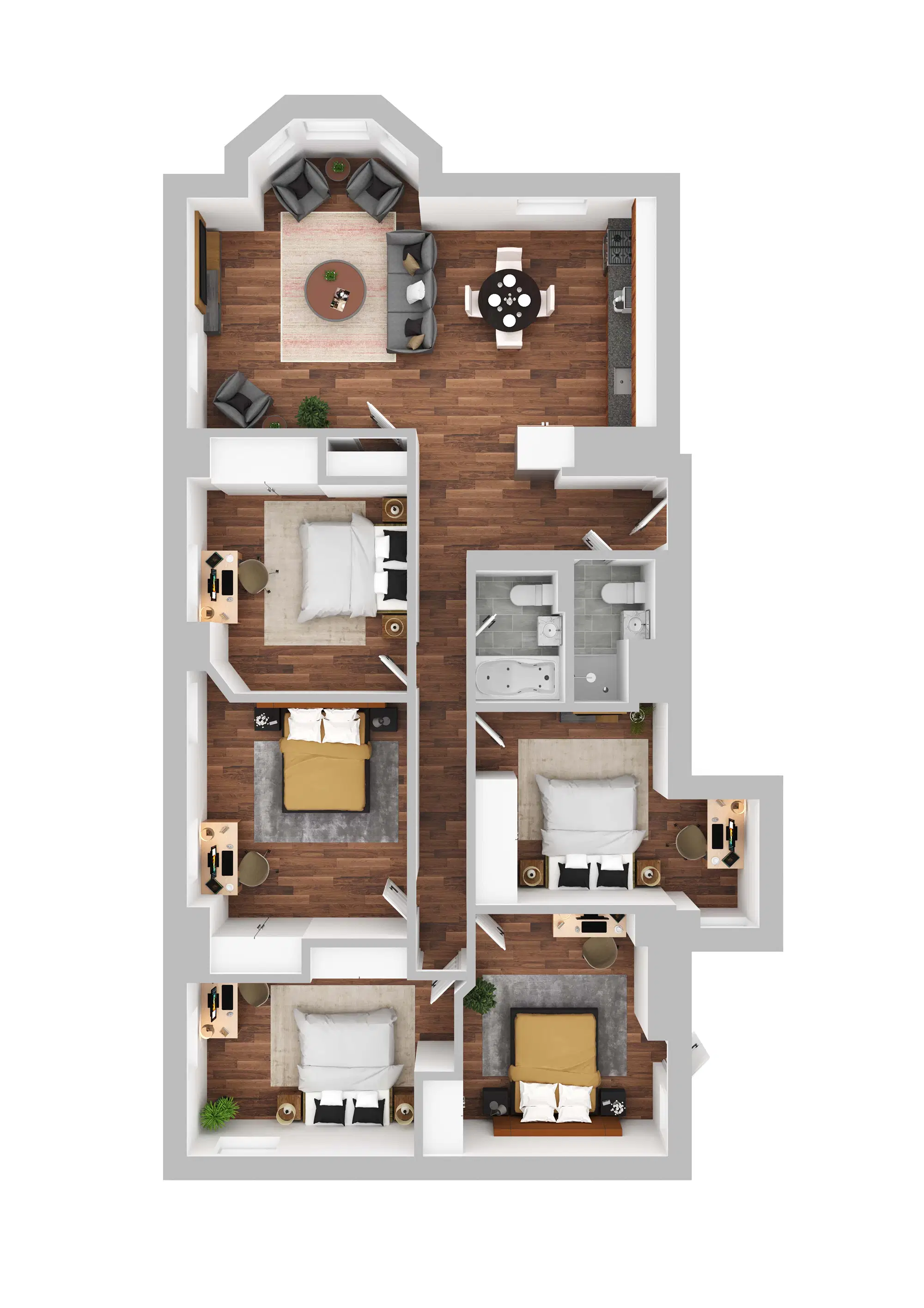 Hamilton Court, Philadelphia – Room in 5 Bedroom 2 Bathroom | 5 BR A